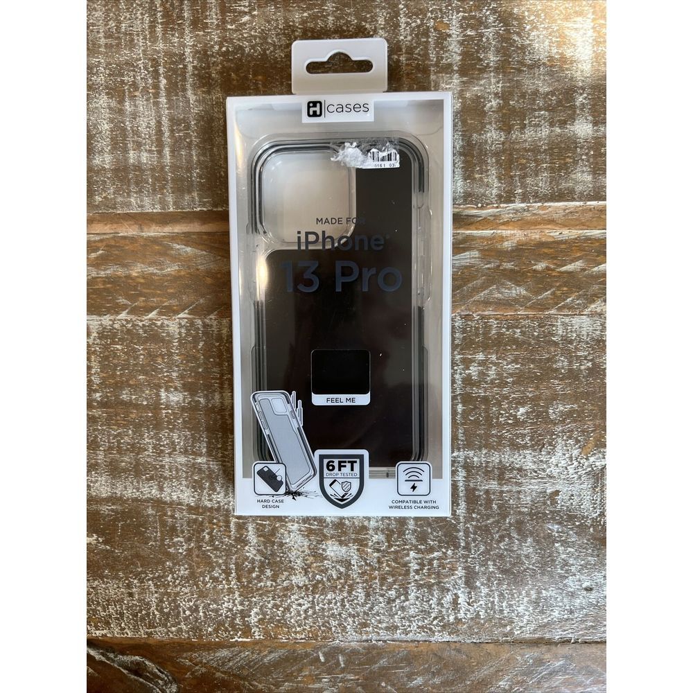 H Cases Brand New iPhone 13 Pro Clear 6ft drop Impact test‎ Black